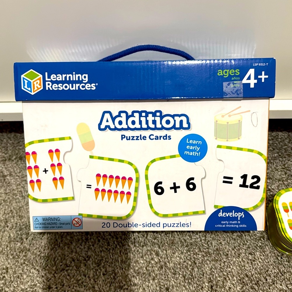 Addition Puzzle Cards
